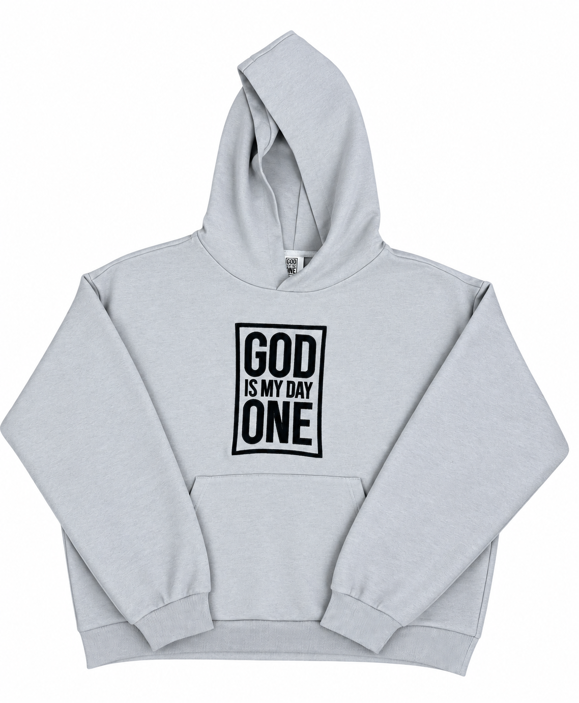 God Is My Day One Gray Christian Tracksuit Set | Embroidered