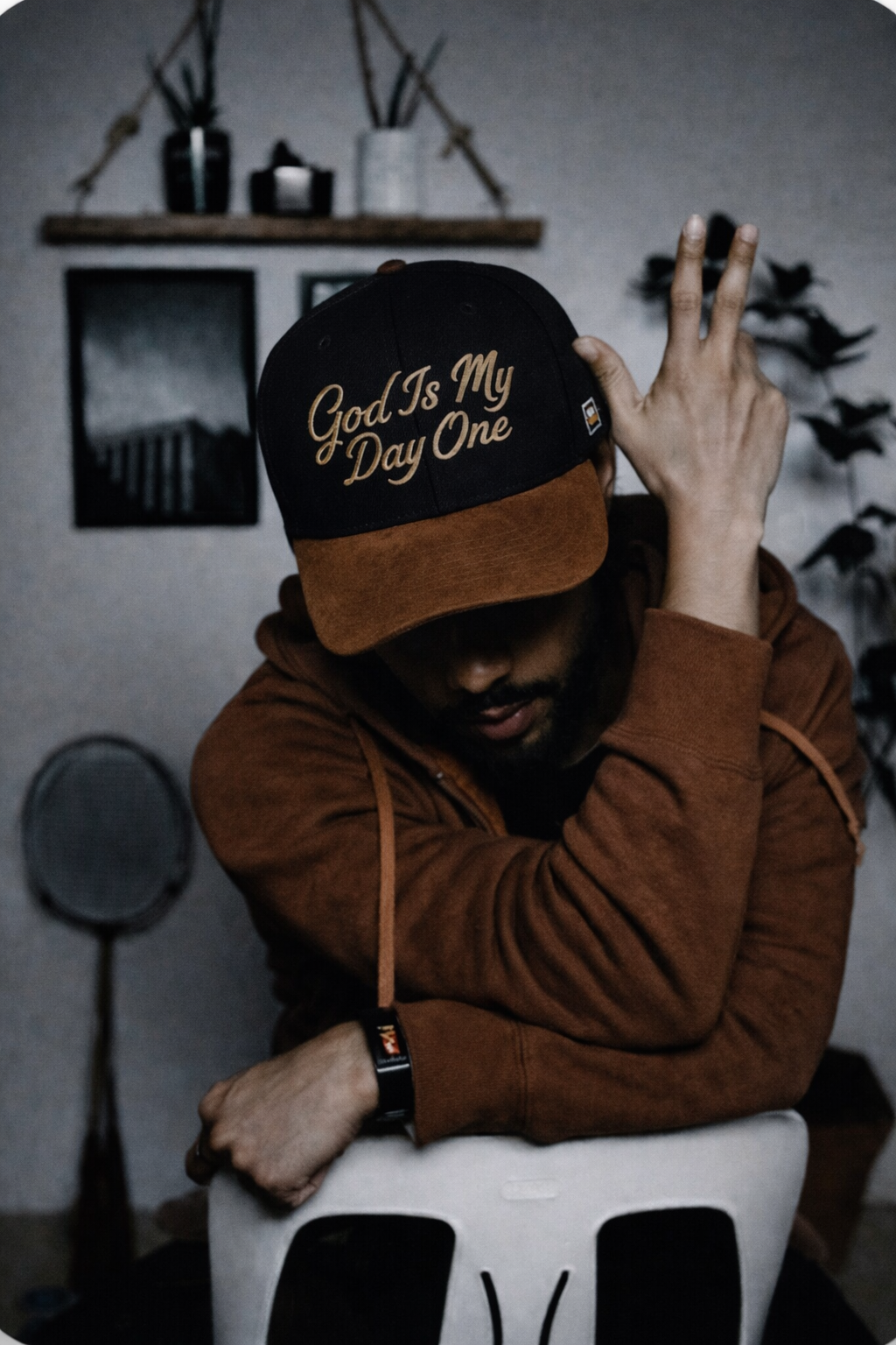 GOD IS MY DAY ONE™ MOCHA SUEDE SNAPBACK