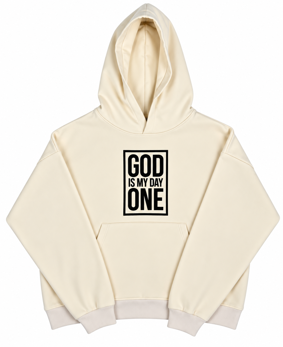 God Is My Day One Cream Christian Tracksuit Set | Embroidered