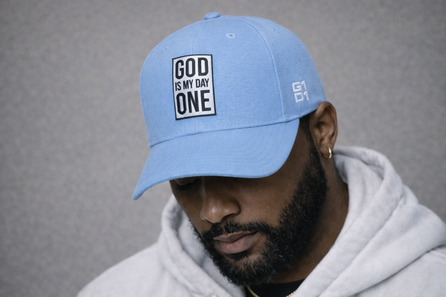 GOD IS MY DAY ONE™ — NC BLUE SNAPBACK
