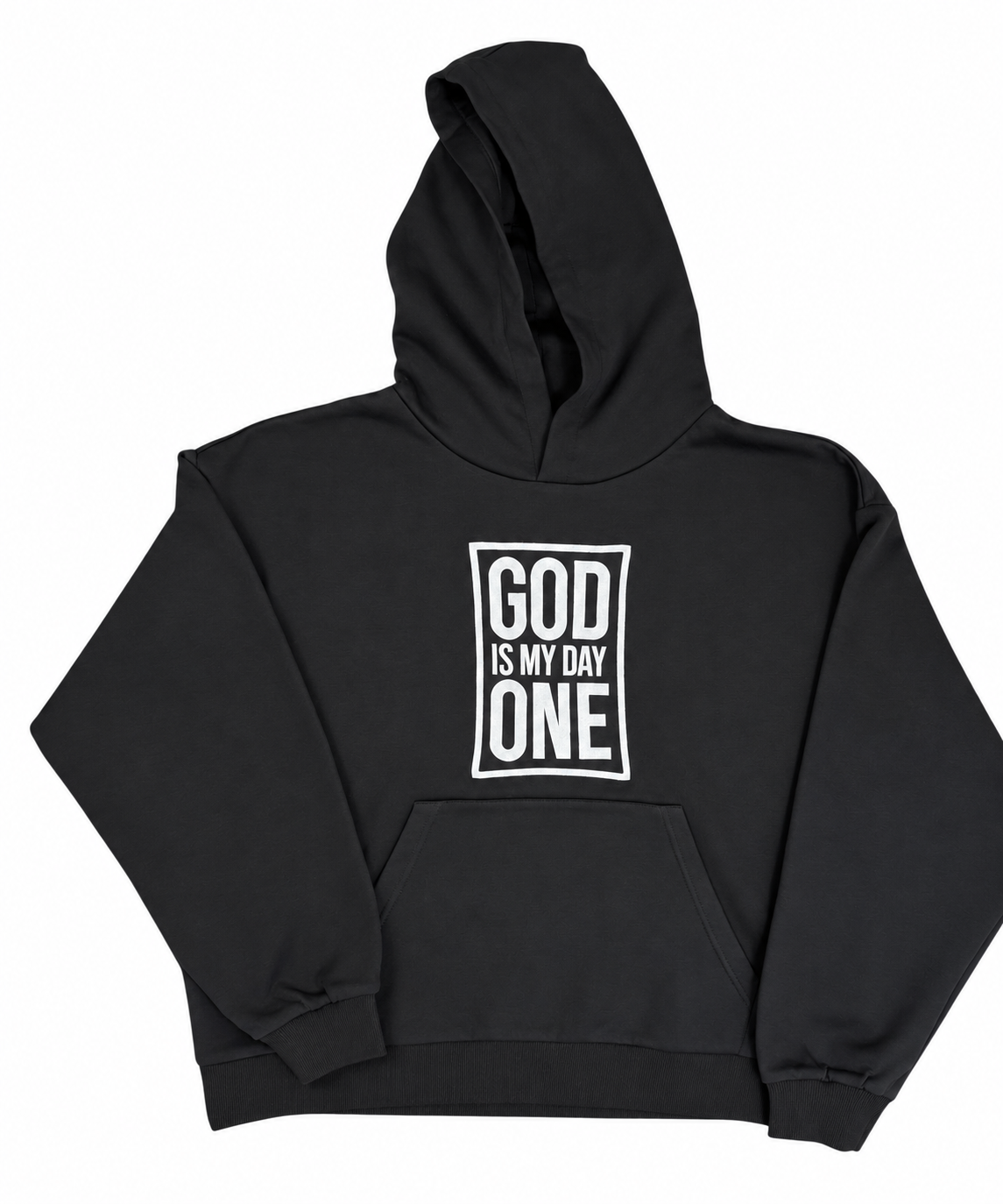 God Is My Day One Black Christian Tracksuit Set | Embroidered