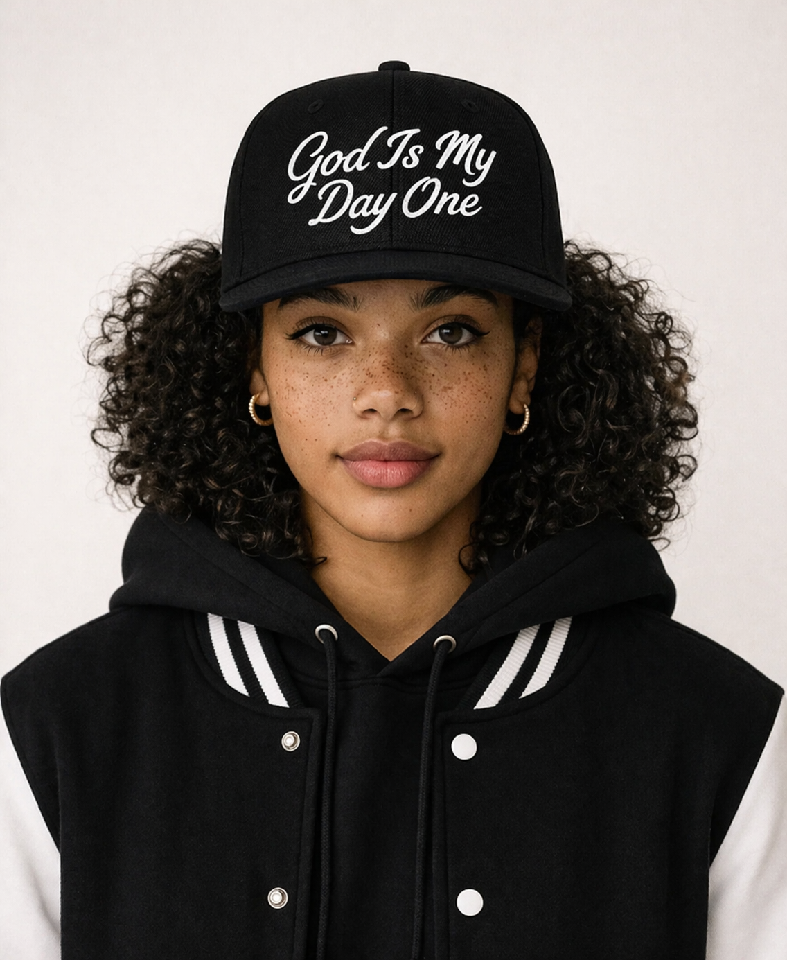 GOD IS MY DAY ONE™ — BLACK SNAPBACK