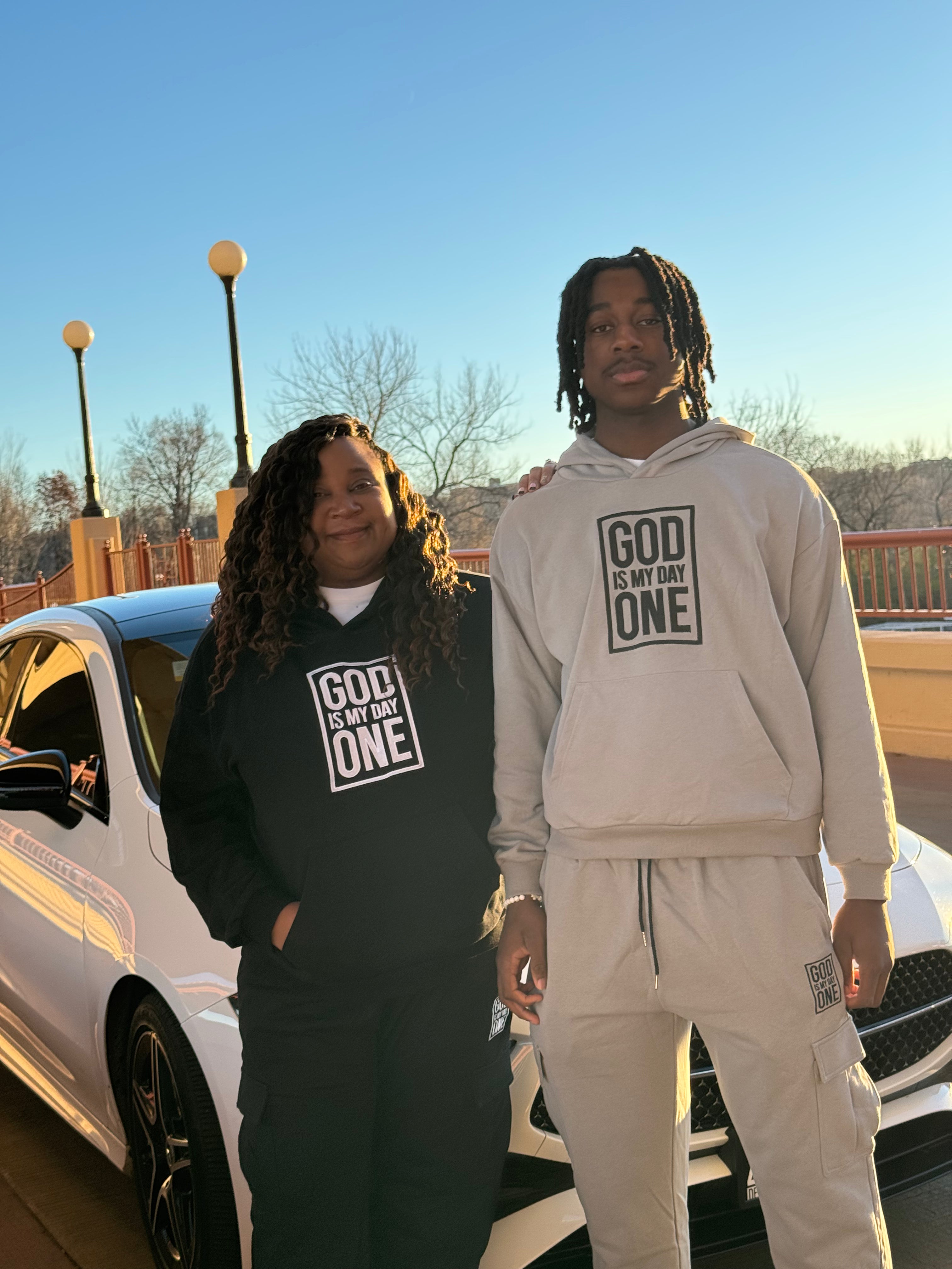 God Is My Day One – Black Set | Embroidery Logo