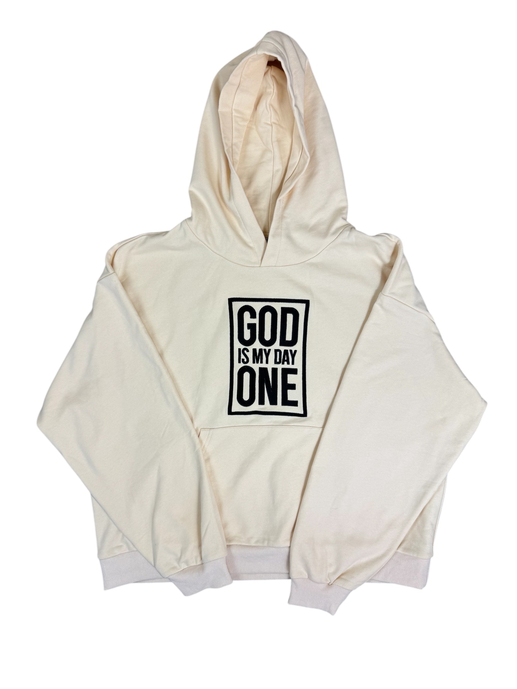 God Is My Day One – Cream Set | Embroidery Logo - GOD IS MY DAY ONE