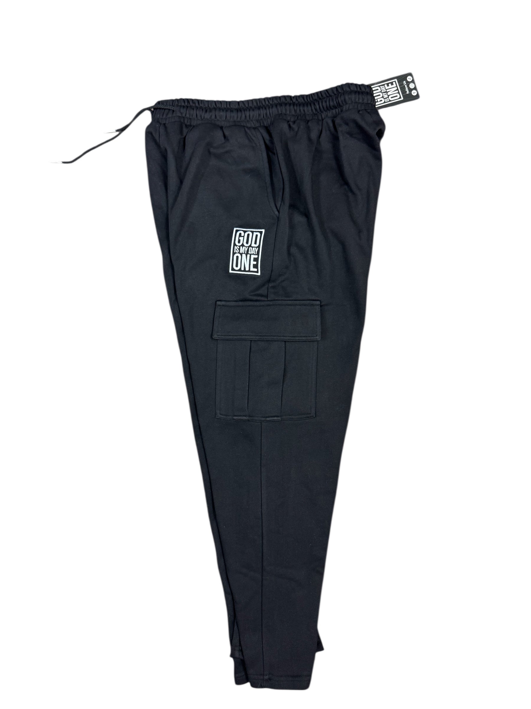 God Is My Day One – Black Set | Embroidery Logo - GOD IS MY DAY ONE