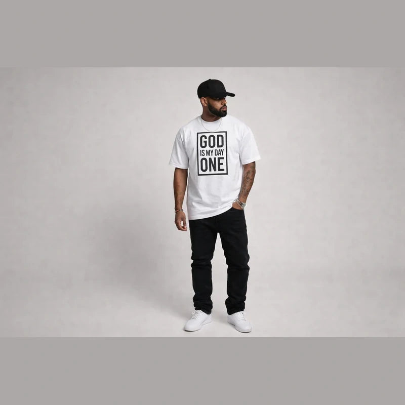 God Is My Day One™ Classic Tee – White