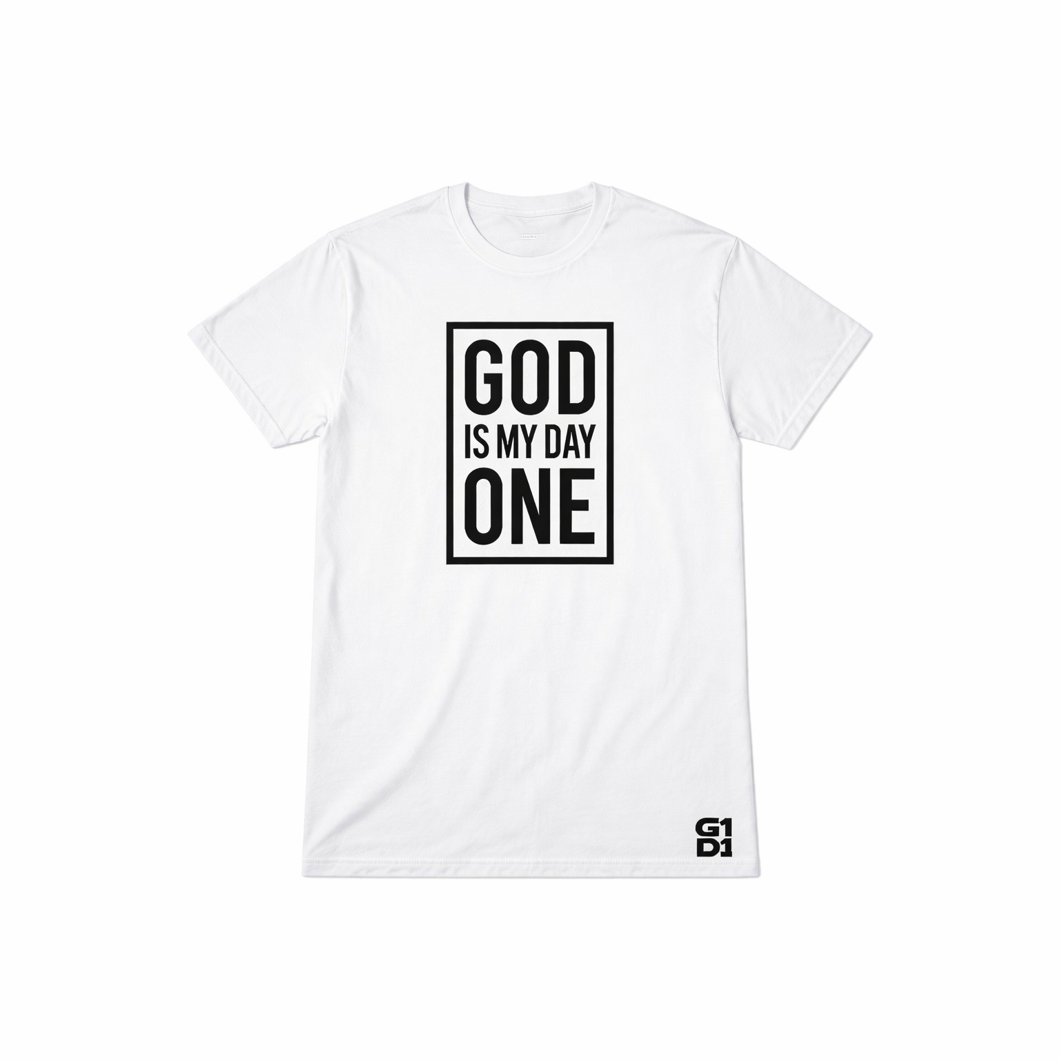 God Is My Day One™ Classic Tee – White